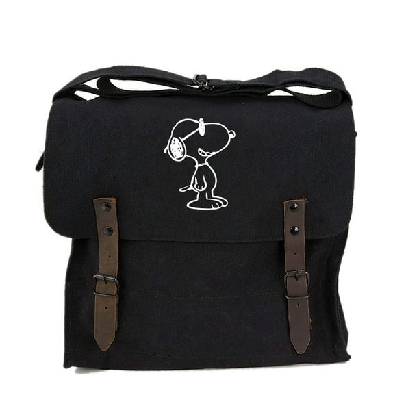13 Inch Laptop Bag Snoopy Woodstock Camping Laptop Briefcase Shoulder Messenger Bag Case Sleeve 